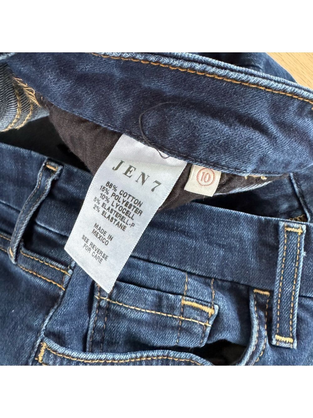 7 For All Mankind Jen7 Legging Ankle Jeans Size 10 NWOT - Picture 6 of 7